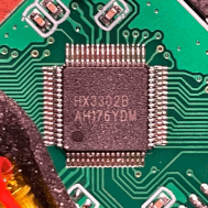 Magnified photo of the camera's SoC