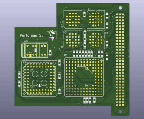 Computer rendering of Performer SE board